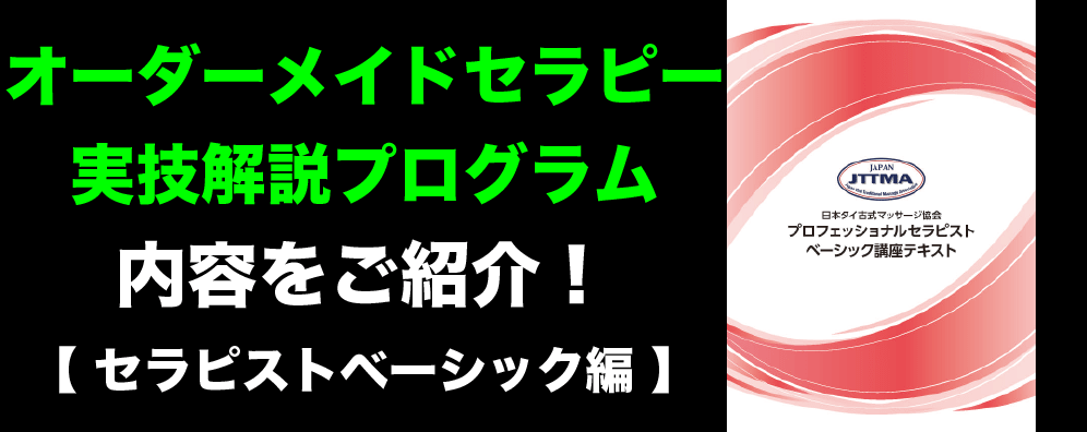 オーダーメイドセラピー実技解説プログラム